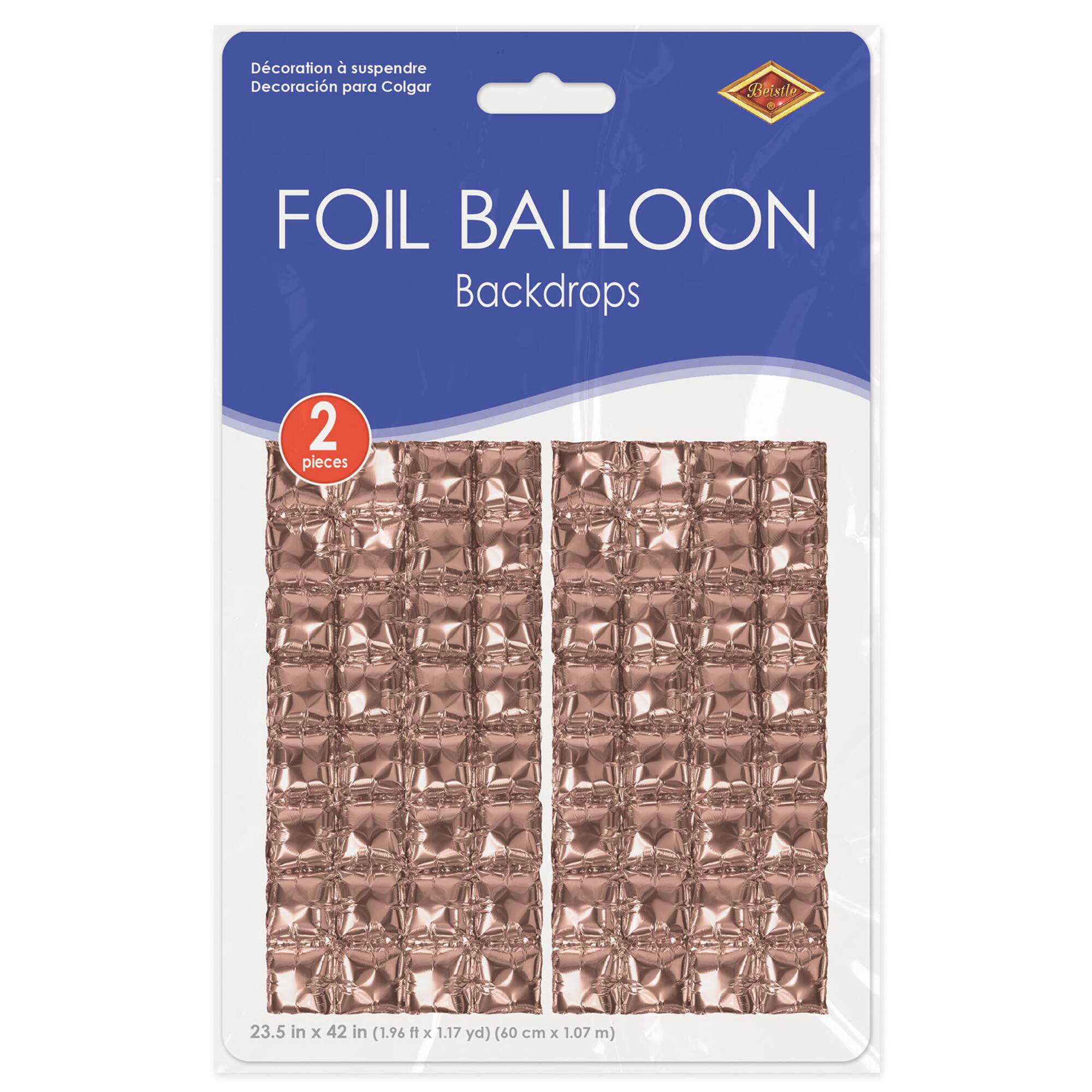Beistle RoseGold Foil Balloon Backdrops